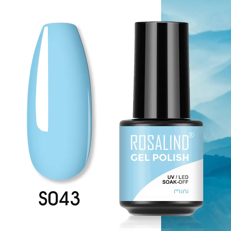 Nail Polish Glue 7ML Plastic Bottle Nail Glue Mixed Color - 43Style