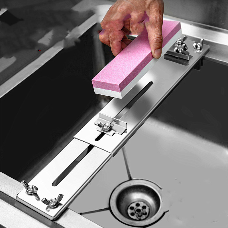 Sink Sharpener With Retractable Adjustable Stainless Steel