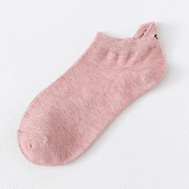 Socks Personalized Heel Embroidered Face Pink - Shop at LoveMi