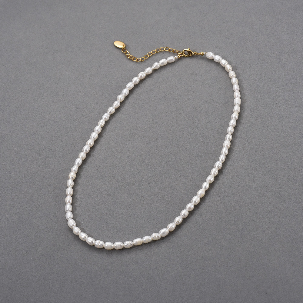 Natural Freshwater Pearl Bead French Retro Easy Match