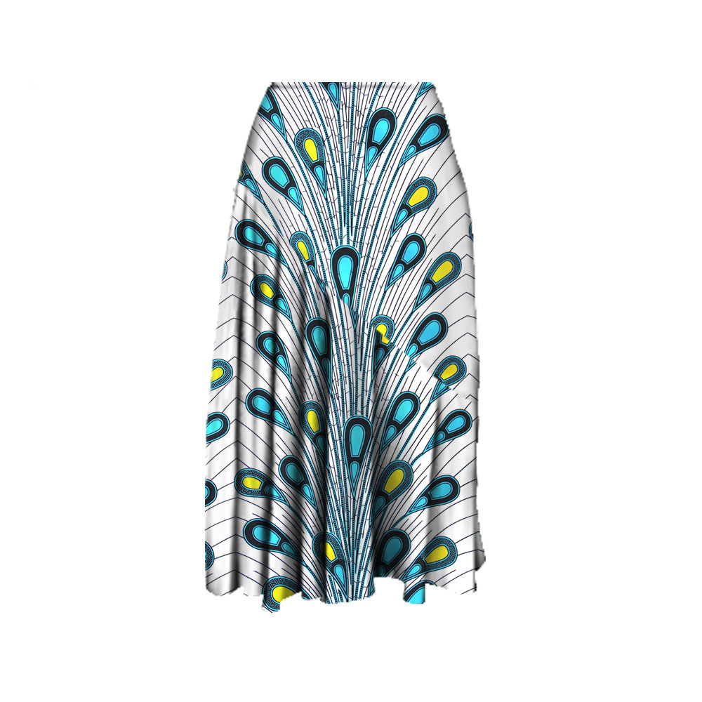 Title 6, Womens Batik Print Skirt, flowing and elegant....