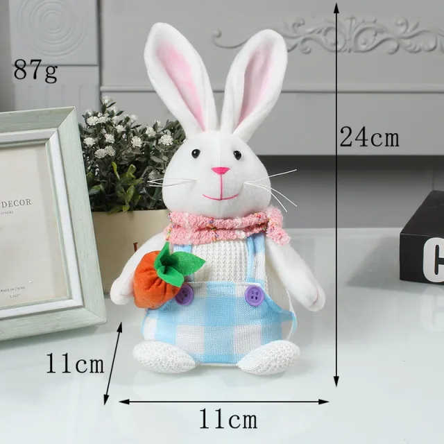Easter Cartoon Cute Newspaper Egg Radish Luminous Rabbit Tabletop Decoration Radish Style - Shop at LoveMi