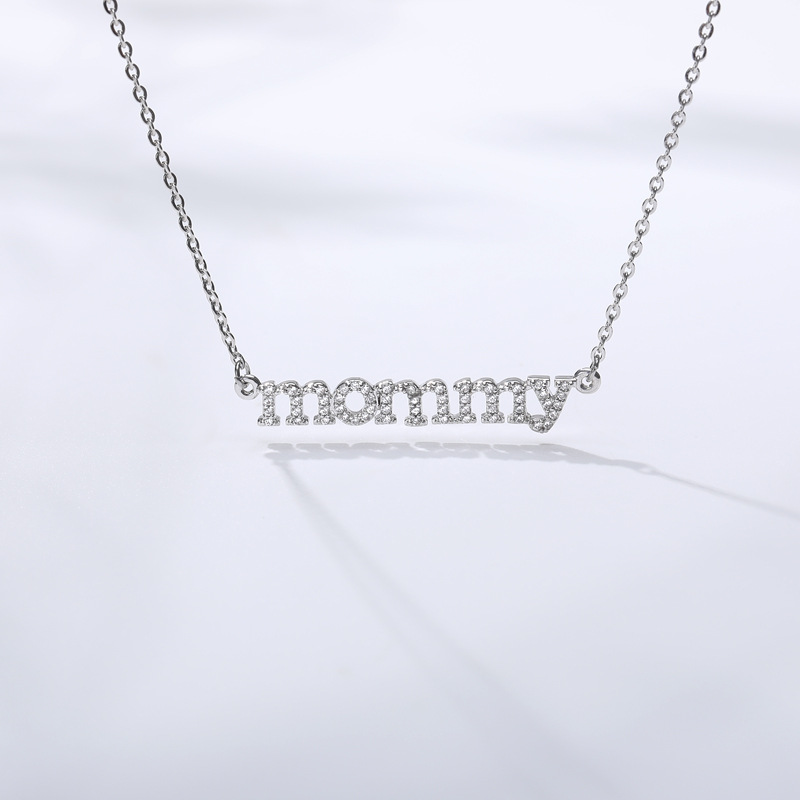 Title 5, Collana con pendente "Mommy" per mamma, catenin...