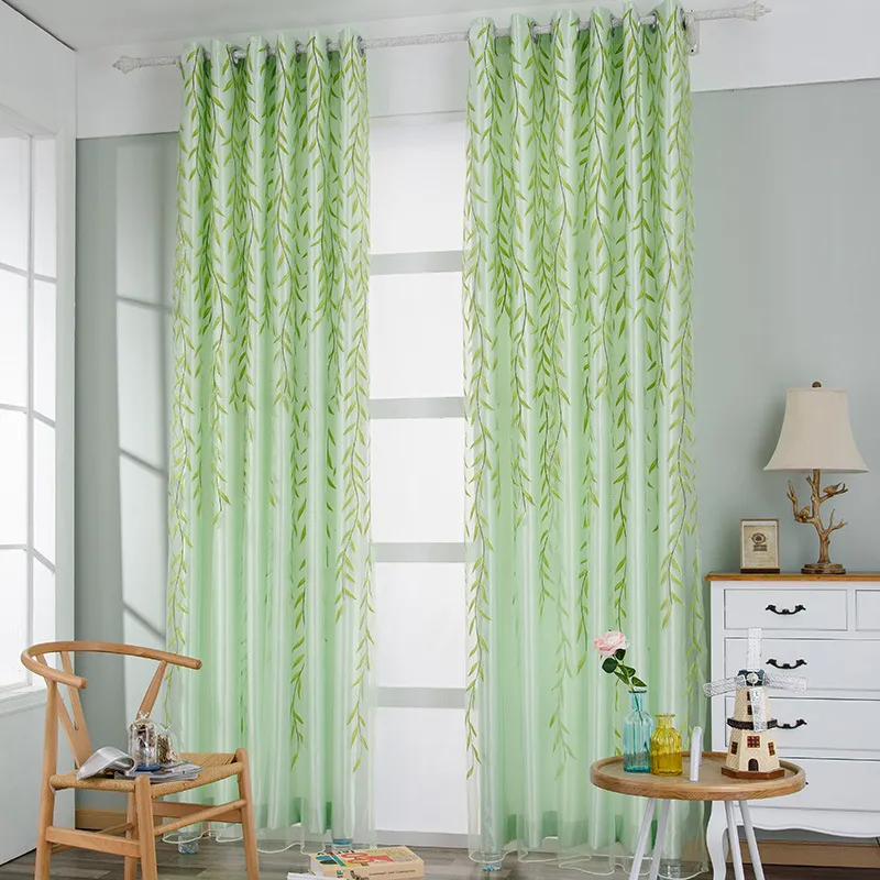 Exquisite Transparent Printed Curtains – image 2