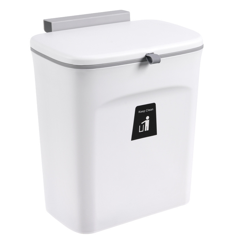 Title 2, Kitchen cabinet door mounted trash can plastic ...