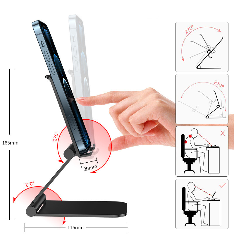 Flat Aluminum Alloy Bracket Portable And Retractable - Image 4