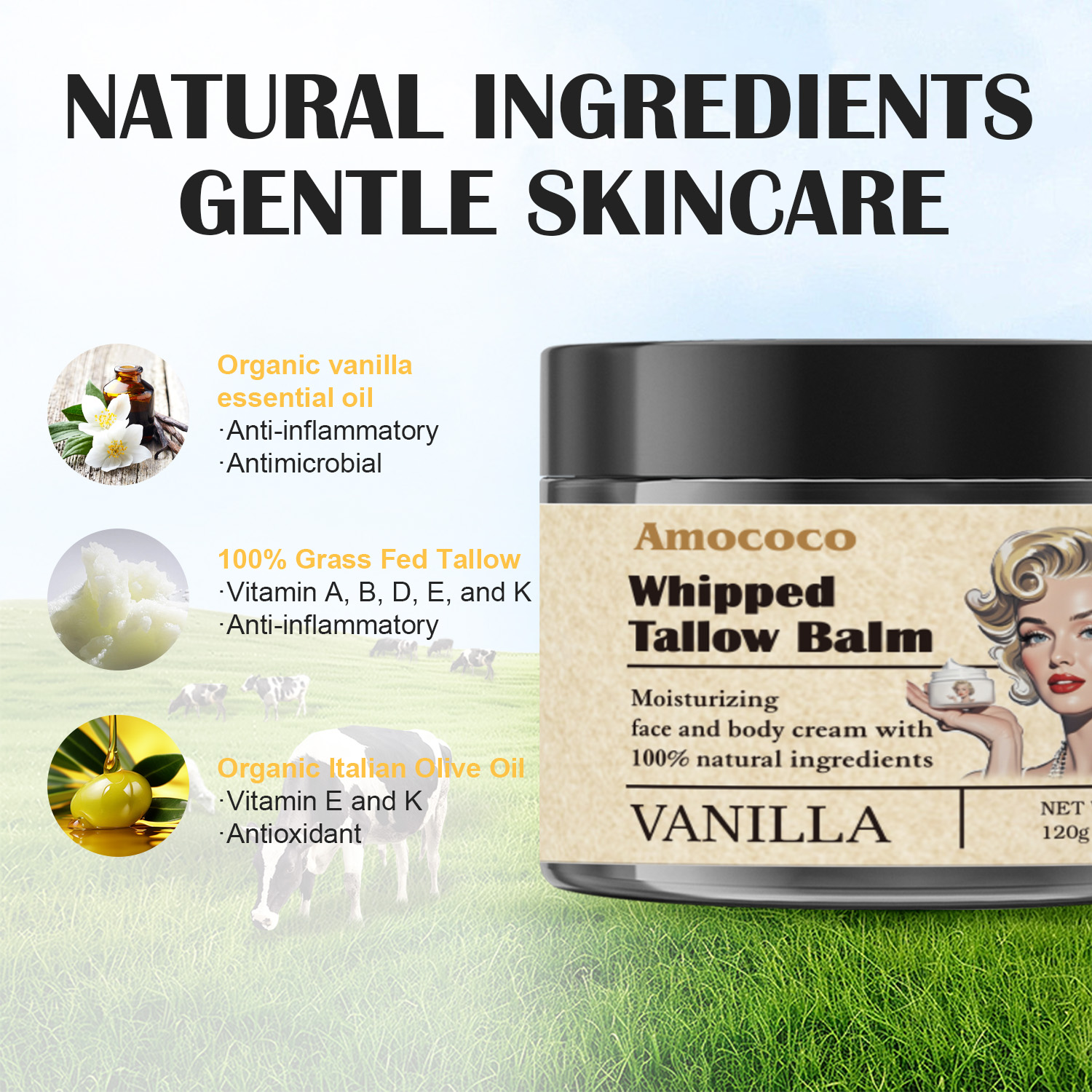 Only Supports Self Pickup With Waybill Amococo Whipped Tallow Balm Deep... 8