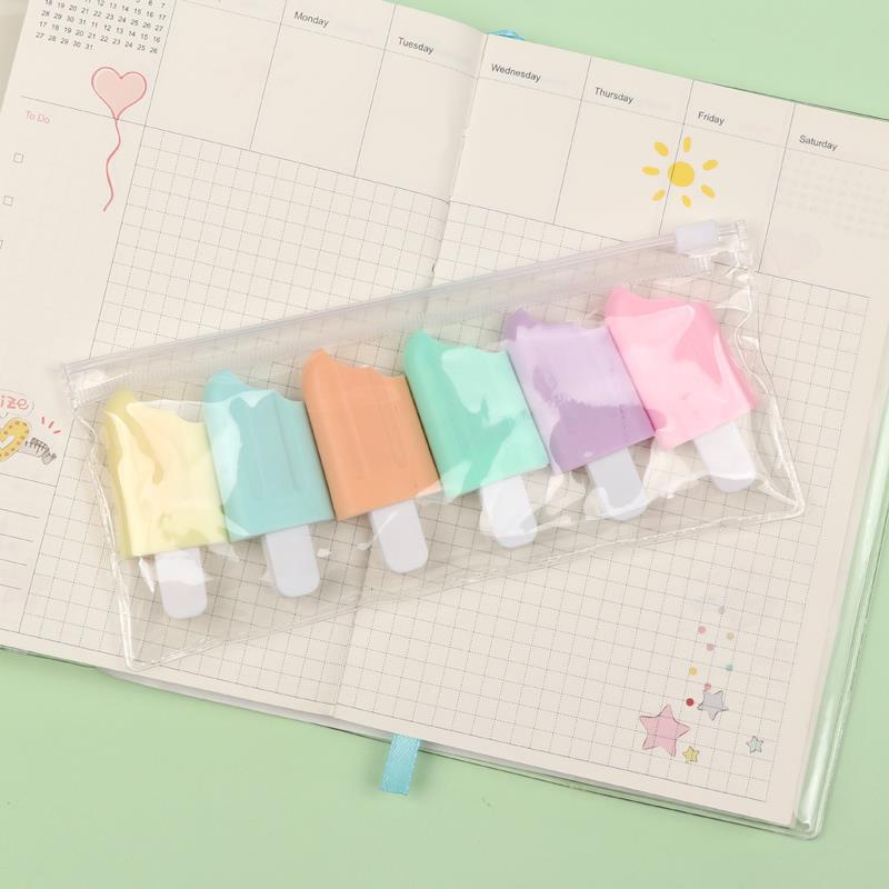 Title 3, Mini Candy Shape Highlighter Student Cute Obliq...