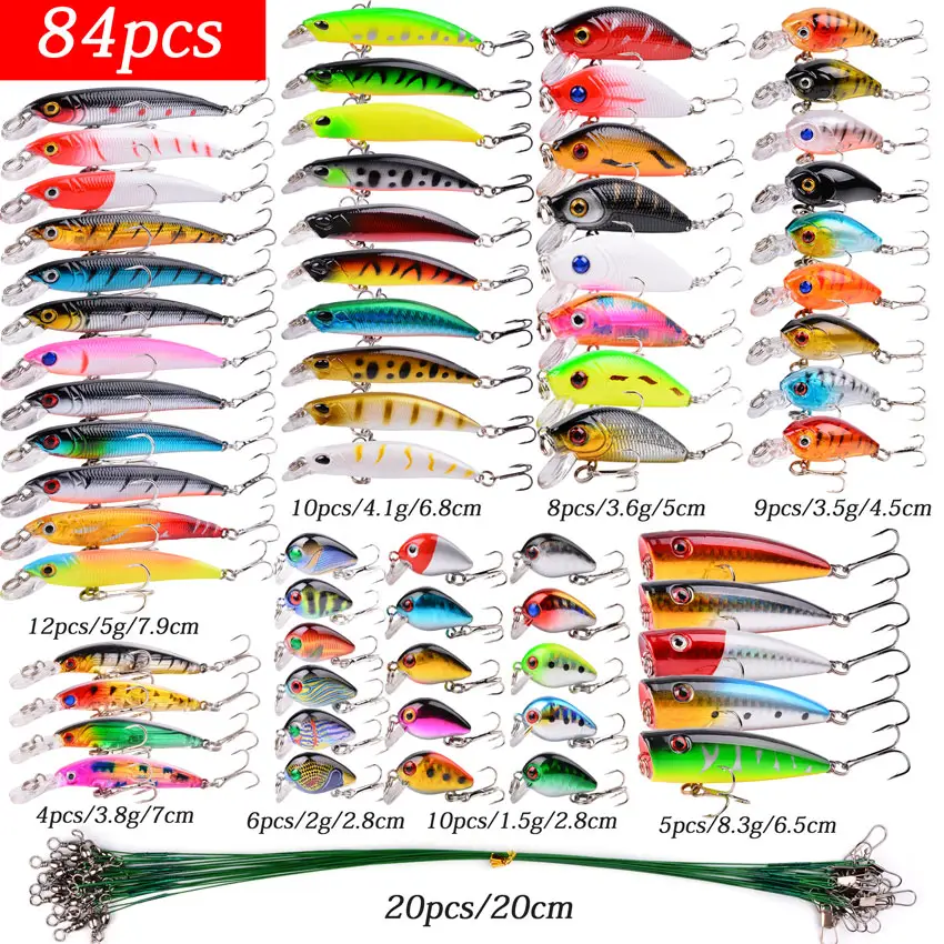 Fishing Lure Set Hard Bait Mini Minnow Floating Swin