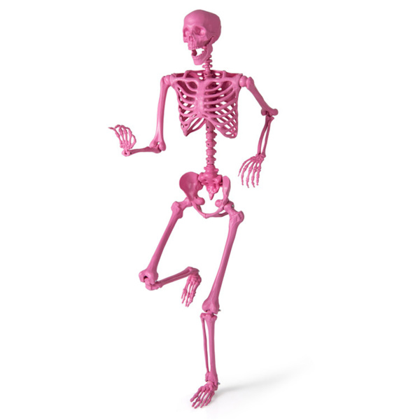 5.5 FT Pink Halloween Skeleton Decor  - No Assembly Needed, Integrated Hanging Rope, Playful-Spooky Vibe for Parties/Yards-14
