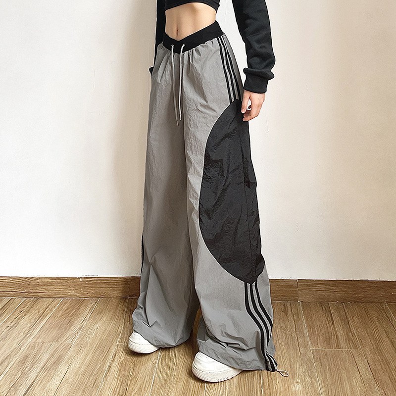 Title 5, Pantalon femme uni ample, mode de rue, taille h...