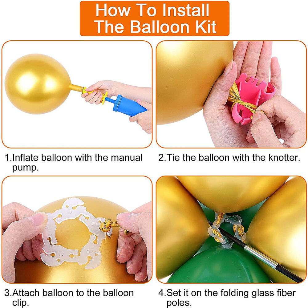 Balloon Arch Column Frame Garland Adjustable Arch Stand Wedding Party Decor 5