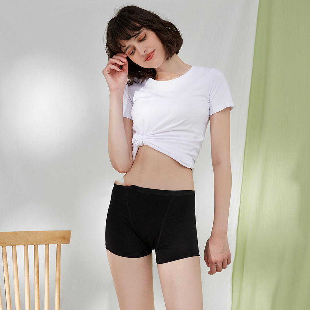 Women's Fashion Simple Solid Color Boxer Shorts - Image 2