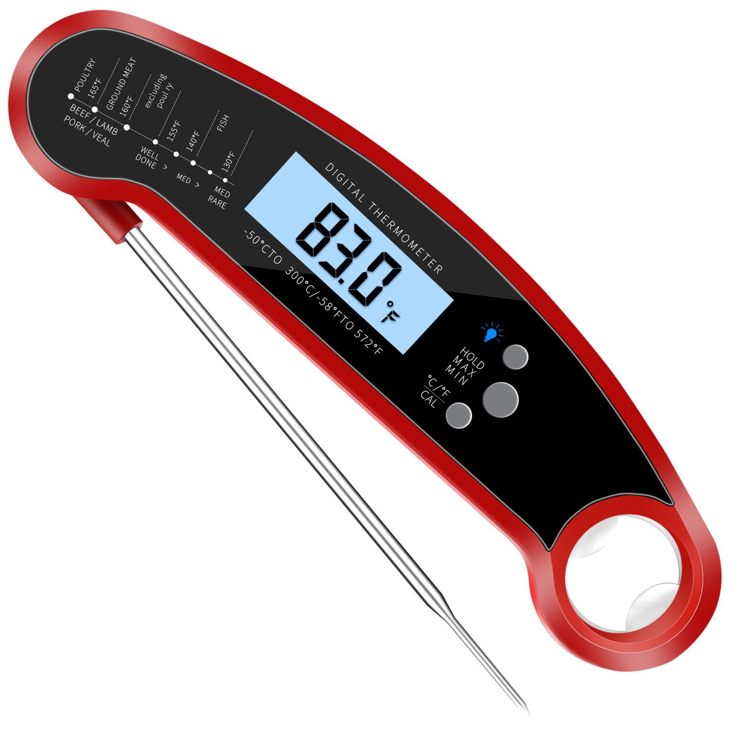 Title 5, Temperature Measurement Food Barbecue Thermometer