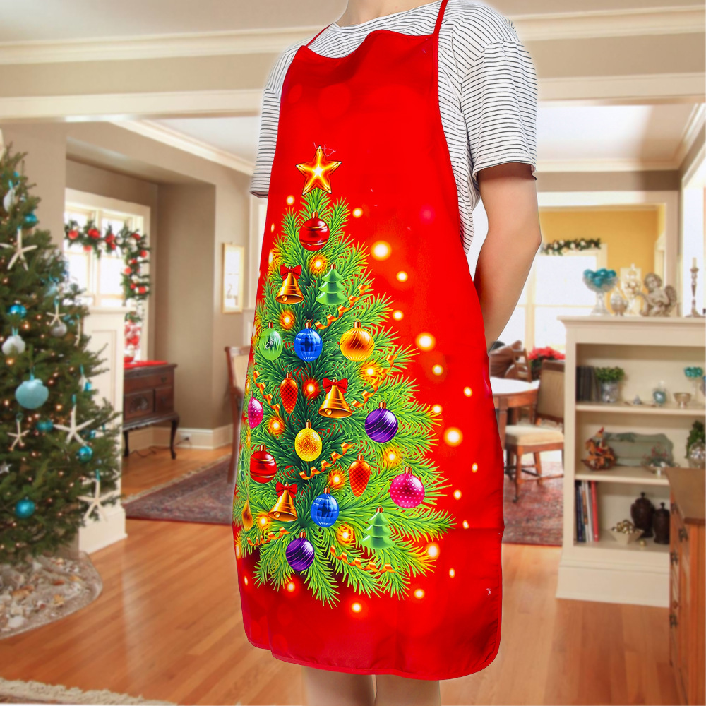 Title 4, Fashionable Fabric Printed Snowman Christmas Apron