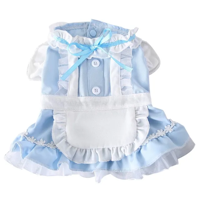 Thin Cat Princess Dress Two Feet Dog Pet Blue - Shop at LoveMi