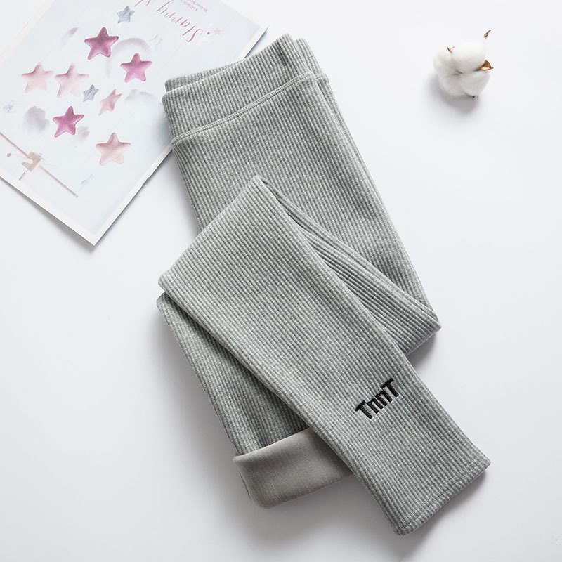 Cotton Leggings Ladies Lamb Wool Plus Velvet Thickened Outer Wear High Waist