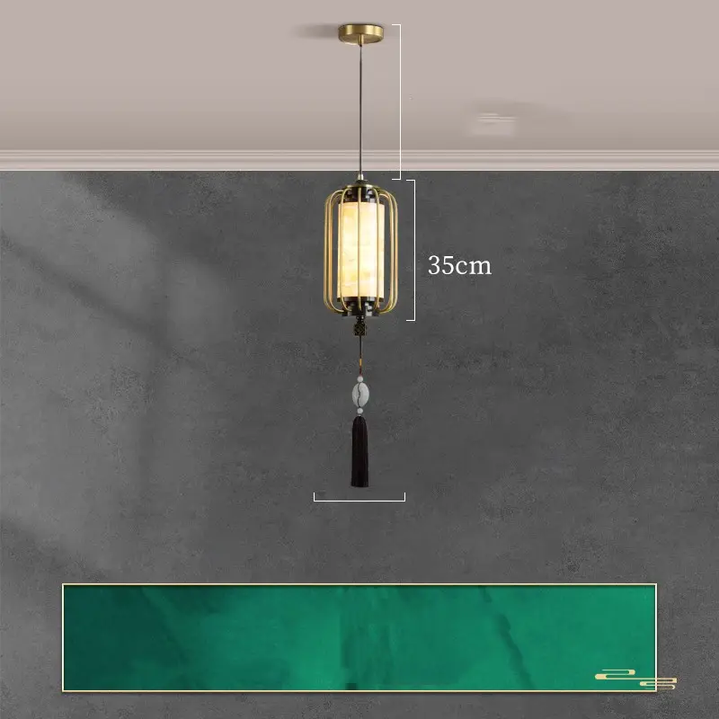New Chinese Zen Bedroom Bedside Lamp Hanging