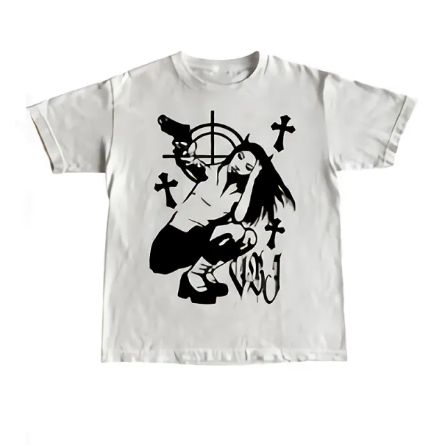 White Cropped Top Punk Loose Men White - Shop at LoveMi