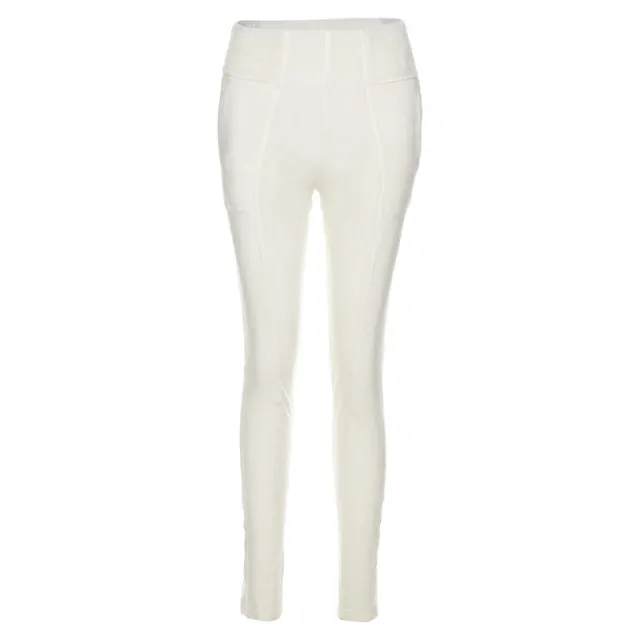 Fashion Line Skinny Sports Casual Pants White - Shop at LoveMi