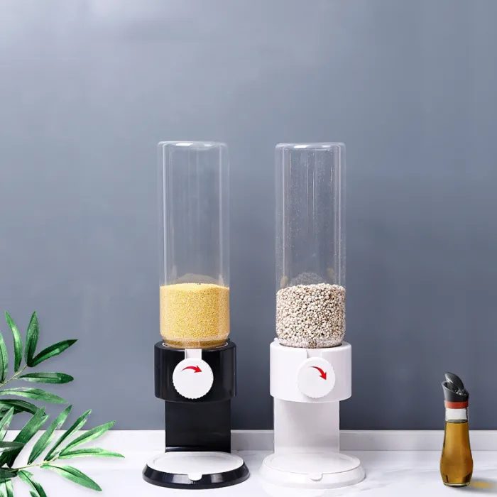 Airtight Grain and Cereal Dispenser, 2.1 L Sealed Kitchen Storage Container with Pour Spout - detail photo 4