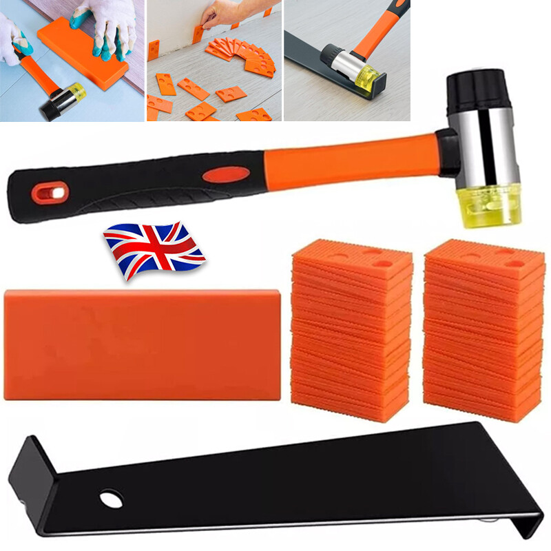 Laminate Wood Floor Fitting Installation Wooden Kits 60 Spacers Home DIY Tool 6