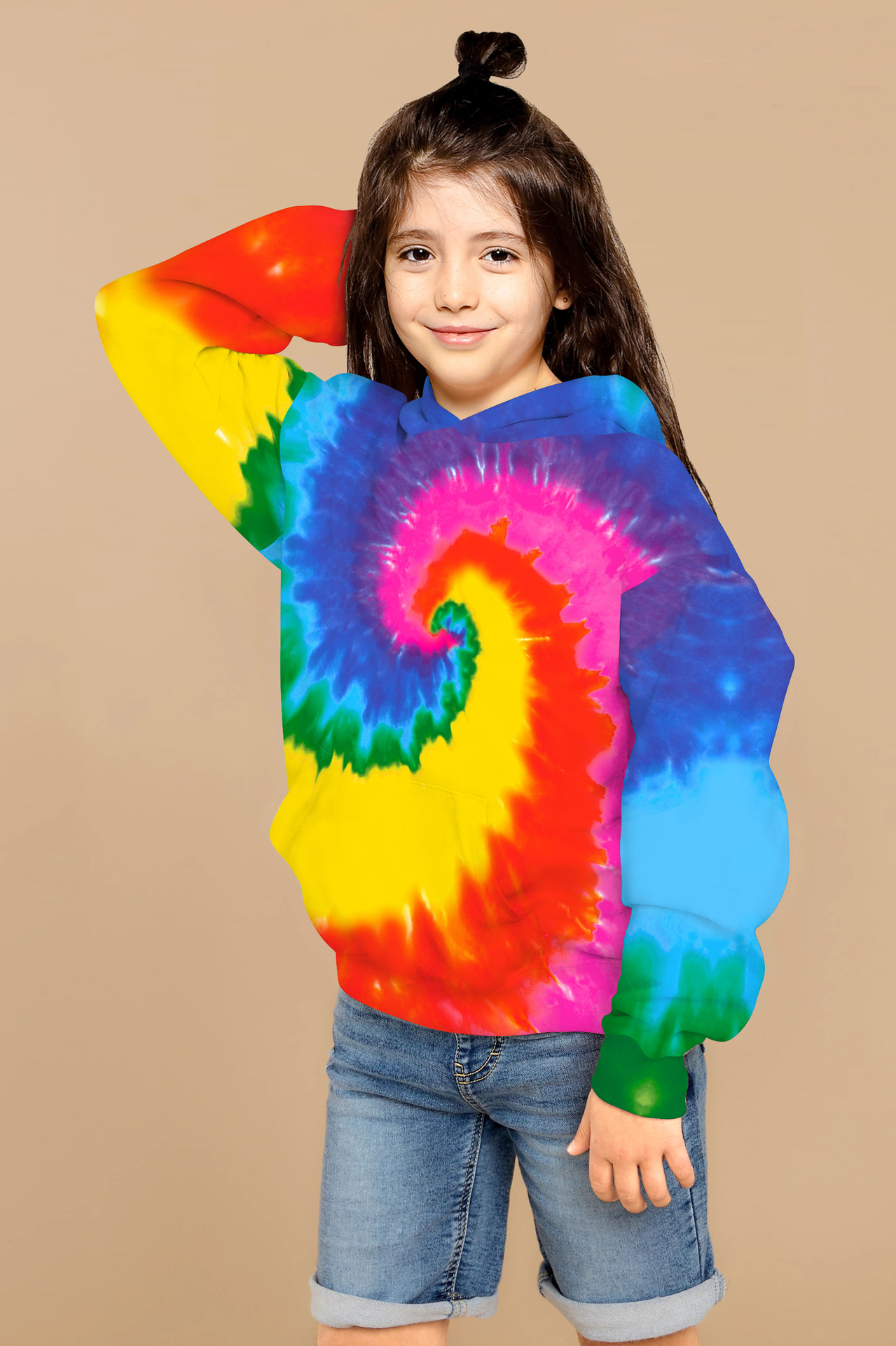 Tie-dye Digital Printing Boys' And Girls' Clothing