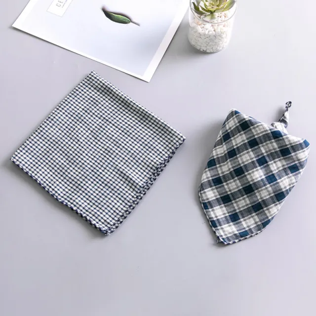 Dog Turban Birthday Gift Water Bib Double sided Turban Striped Grid - Shop at LoveMi