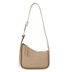 Women's Bag With One Shoulder And Underarm - Khaki - View 1
