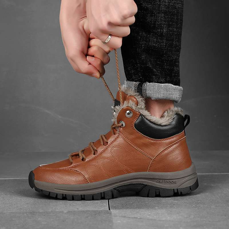 Title 11, Botas de invierno para hombre Calzado de cuero ...