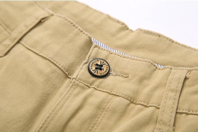 Title 1, Pantaloni dritti casual in puro cotone, semplic...