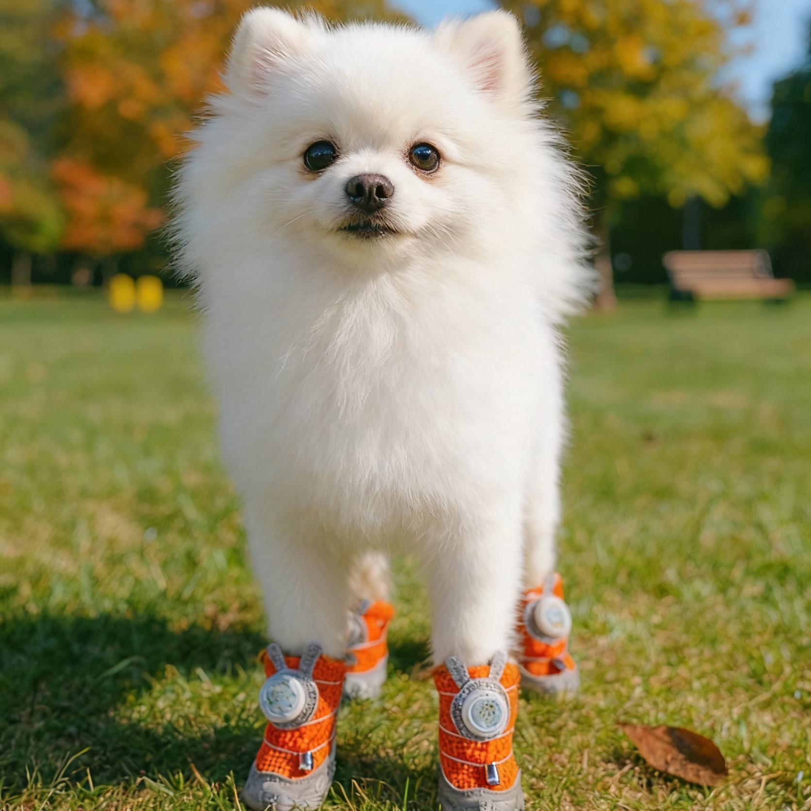 2026 New Glowing Dog Shoes 4PCS LED Light-Up Anti-Slip Paw Protector For Small Medium Dogs Night Safety Visibility Outdoor Shoes