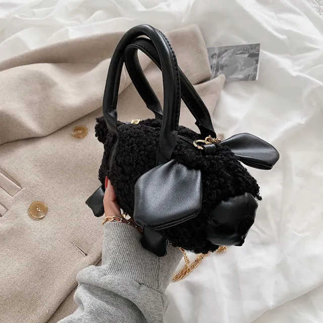 Single Shoulder Messenger Western Style Female Bag Black - Shop at LoveMi