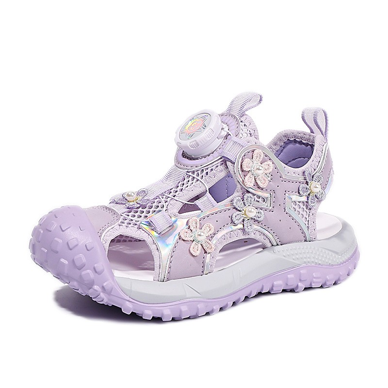 2026 Summer New Girls Closed-Toe Sandals, Kids Soft Sole Non-Slip Beach Shoes, Girls Sports Sandals