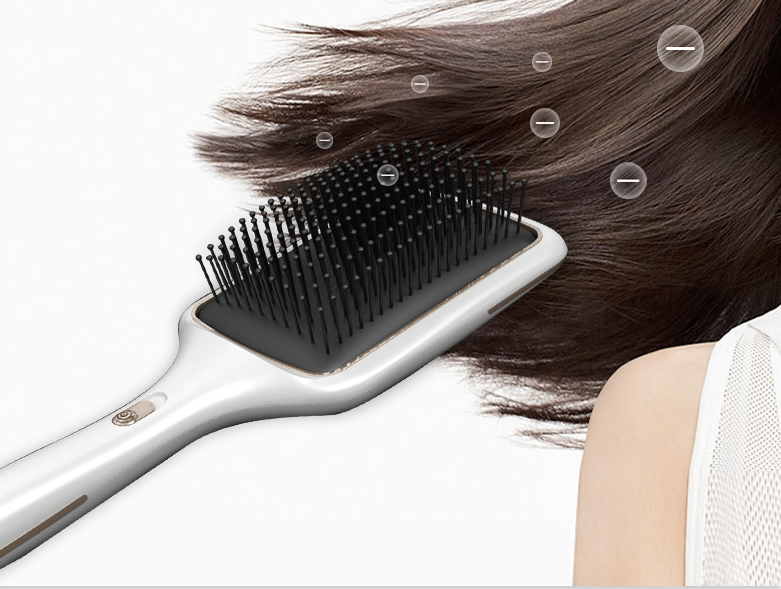 Title 1, Wireless Charging Straight Hair Comb Negative I...