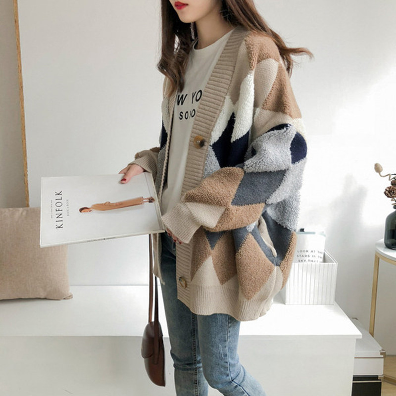 Title 7, Fashion Loose Thin Western Style Thick Sweater ...