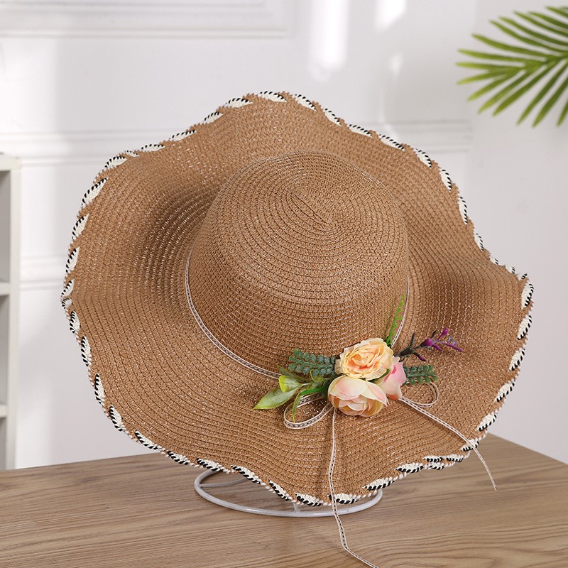 Women's Summer Beach Hat Wavy Parent-child