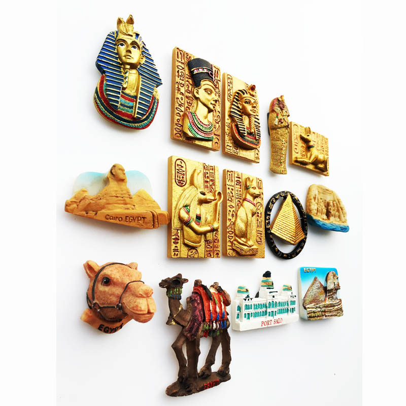 Title 1, Egypt Creative Culture Resin Crafts Magnetic Re...