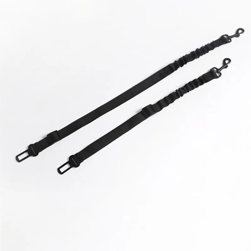 Vehicle-mounted Seat Belt For Pets Elastic Retractable Traction Rope For Vehicle Car Rope Pet Supplies - 2Pcs