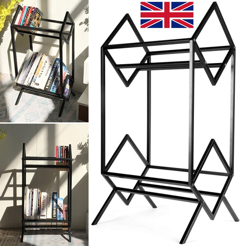 Metal Vinyl Record Stand Holds 140-160 LPs Black Storage Organizer&Display Rack — image 5