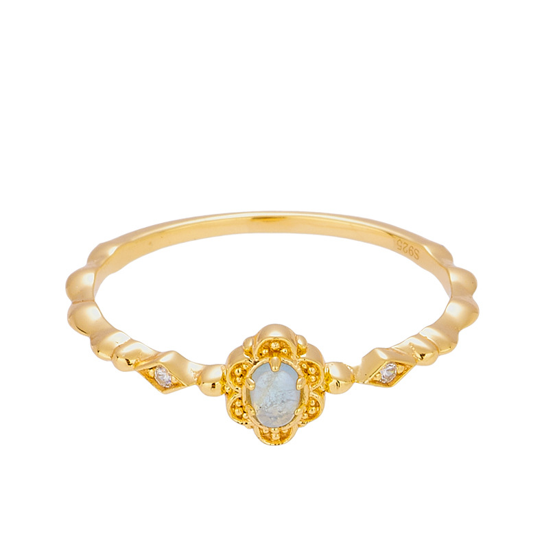 Spring Japanese Aquamarine Ring Girl