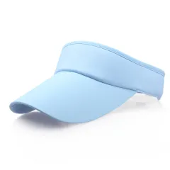 Sun Hat Visor Caps Summer Beach Sunhat Sport Headband Classic Cap Adjustable Sun Sports Visor Hat Baseball Cap - Sky Blue - View 1