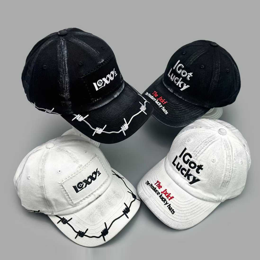 Spring And Autumn Trendy Vintage Baseball Caps In Multiple Colors With Lettered Brims, Suitable For Street Commuting And Casual Wear