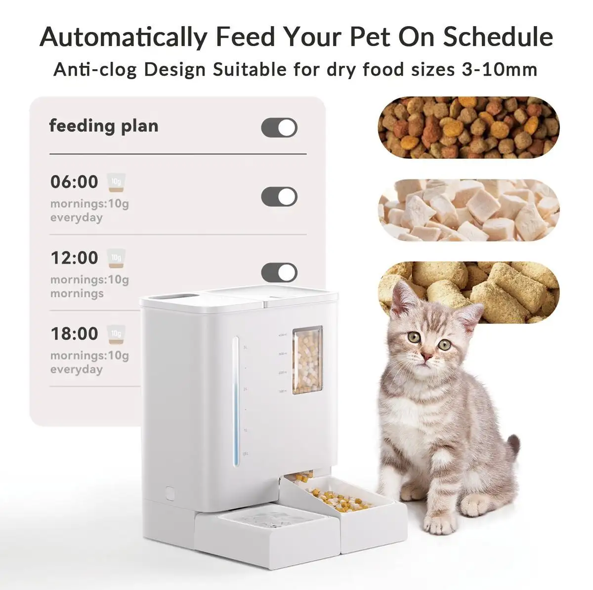 Waithem WiFi Automatic Pet Feeder & Waterer