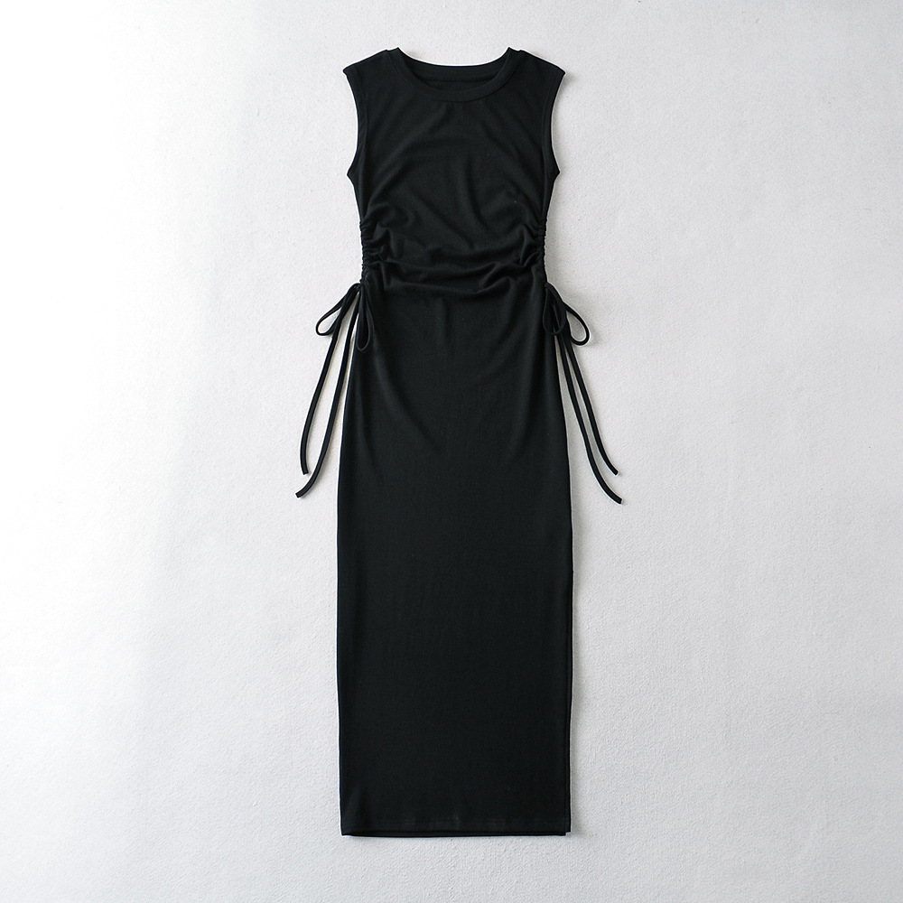 Design Inspired Lace Up Slimming Dress Black - Shop at LoveMi