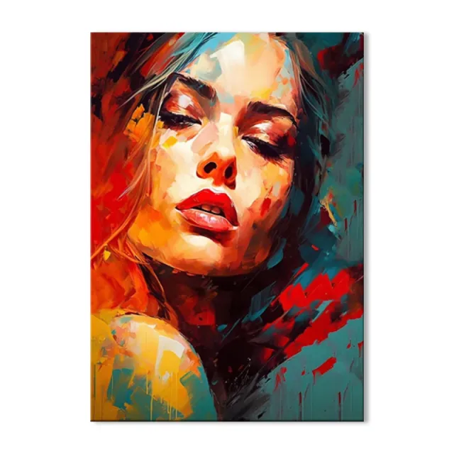 Abstract Sexy Woman Oil Painting Canvas Fashion Colorful Women Handmade Elegant Lady Hand Drawn Modern Bedroom Decoration Painting Home Decor Wit... Without Inner Frame - Shop at LoveMi