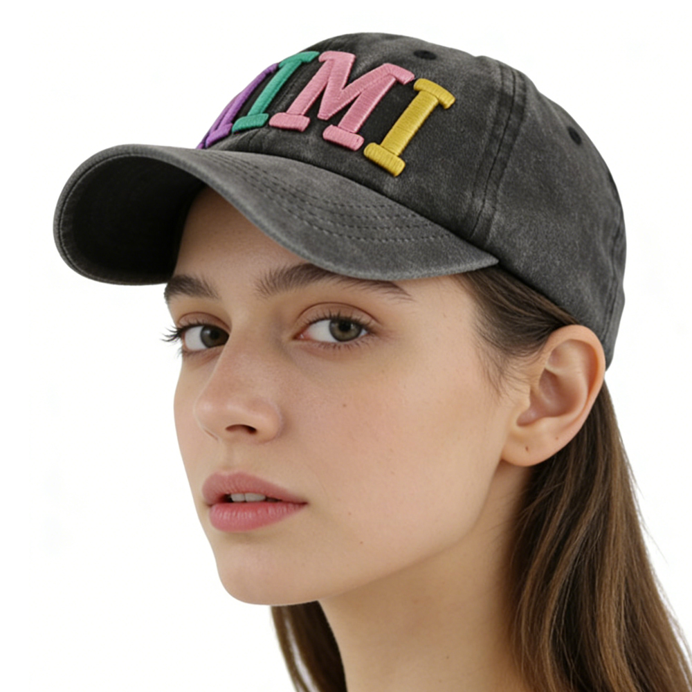 2pcs Funny Mimi Hat For Men Women, Adjustable Embroidered Wash Cotton Baseball Cap - Men's Clothing