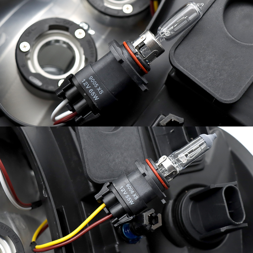 Black Halogen Headlights Assembly Compatible With Freightliner Columbia2004-2017 Passenger Side