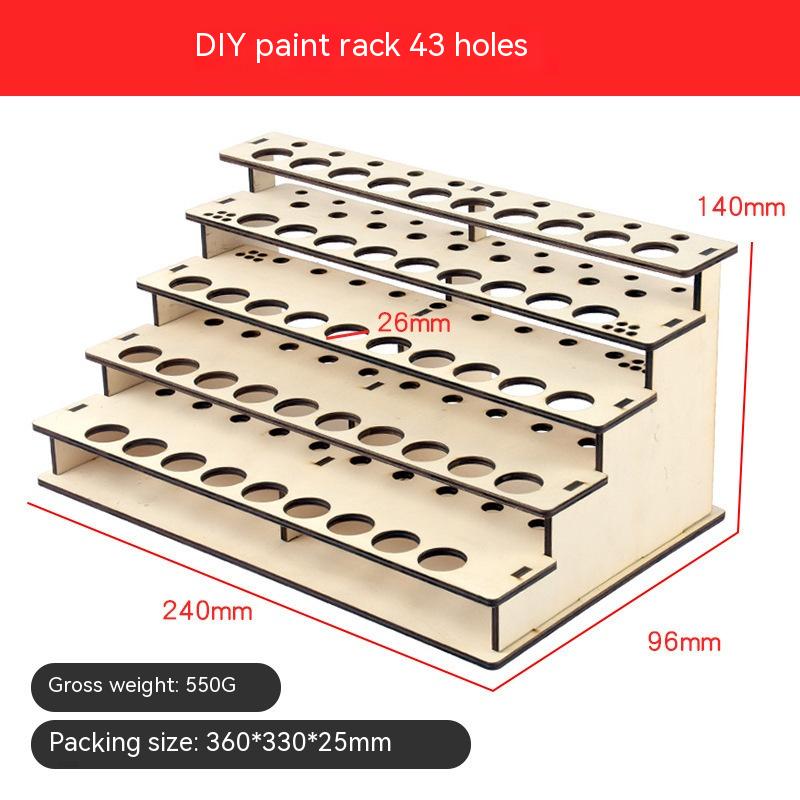 DIY Paint Rack 43 Holes