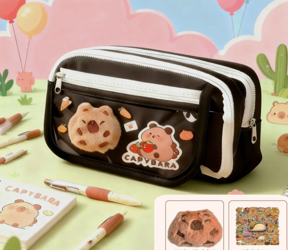Nine-layer Large Capacity Capybara Pencil Case